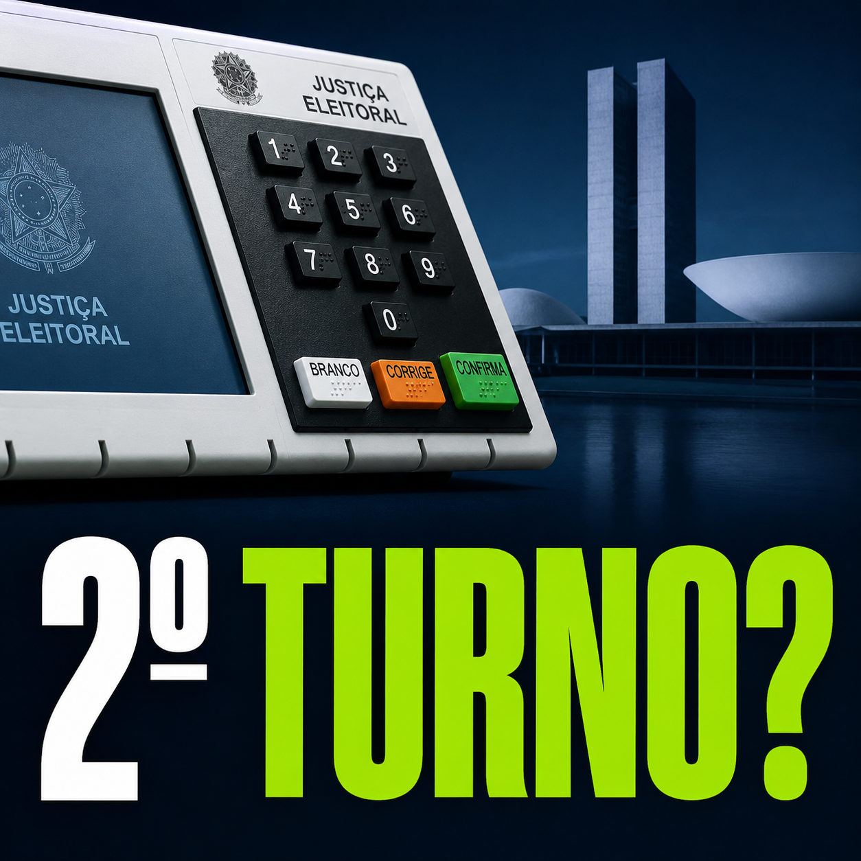 Exemplo de mercado eleitoral no Acertai com regras e resultado oficial